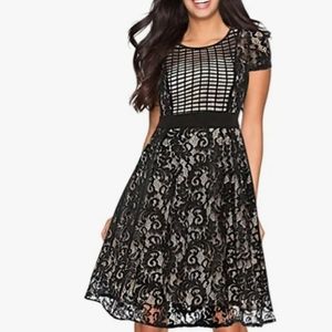 Lace midi dress
